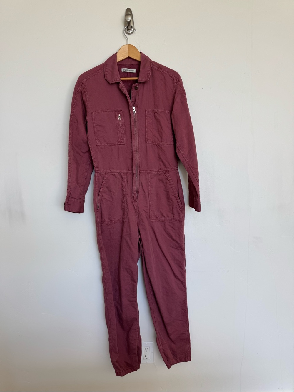 Outerknown Station Jumpsuit Organic Cotton Linen Utility Coverall Size S